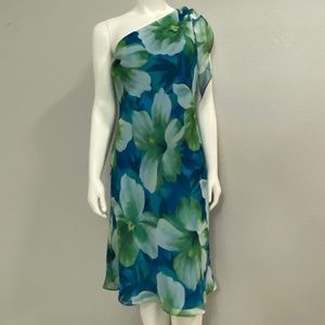 Mica One Shoulder Floral Dress